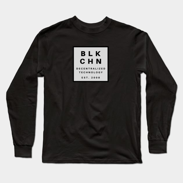 BLK CHN Long Sleeve T-Shirt by CryptoStitch